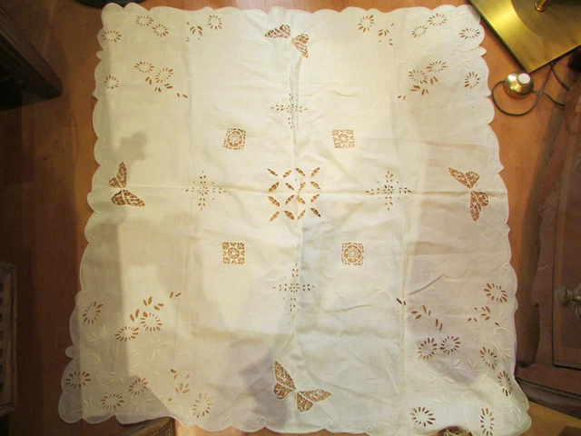Broderie d'art vintage encadrée Crewel - Travaux d'aiguille