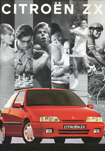 Citroen ZX Prospekt 1993 8/93 D brochure prospectus catalogue Katalog catalog