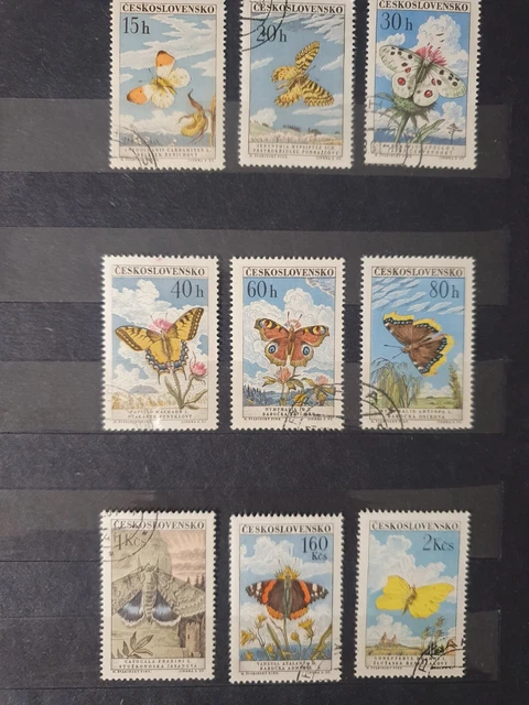 Tschechoslowakei 1961 Mi 1301-1309 gestempelt Československo 1082-1090 1217-1225