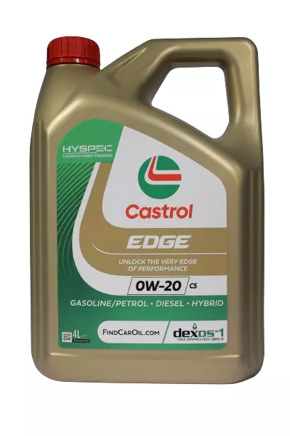 Olio motore 0w20 auto benzina diesel Castrol Edge 0W-20 C5 - 4lt