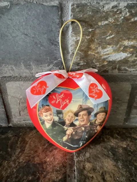 I love Lucy Heart Ornament 2006 CBS California Here We Come Desi Fred Ethel Car