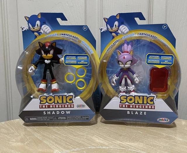 JAKKS PACIFIC SONIC The Hedgehog Blaze & Shadow 4 Inch Figures Lot Of 2 ...