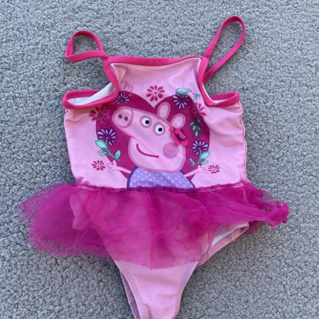 Peppa Pig Toddler Girl Bathing Tutu Swim Suit One Piece 4T