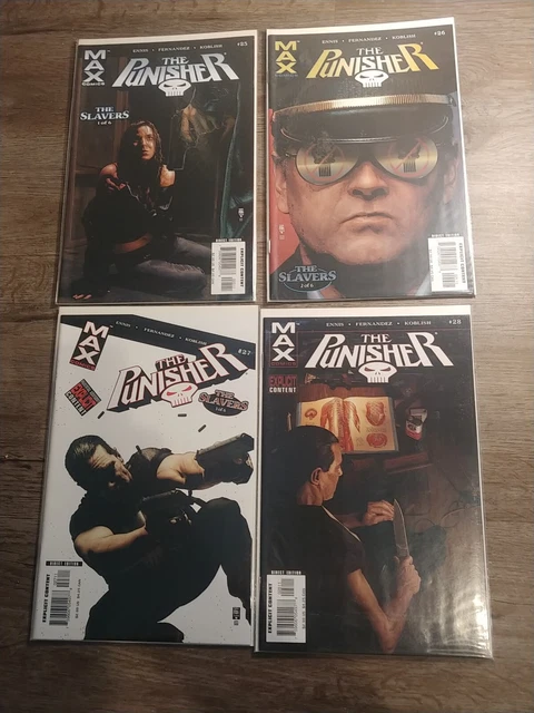 The Punisher Comic Book Lot MARVEL MAX Garth Ennis High Grade 1-36 complete MCU 7