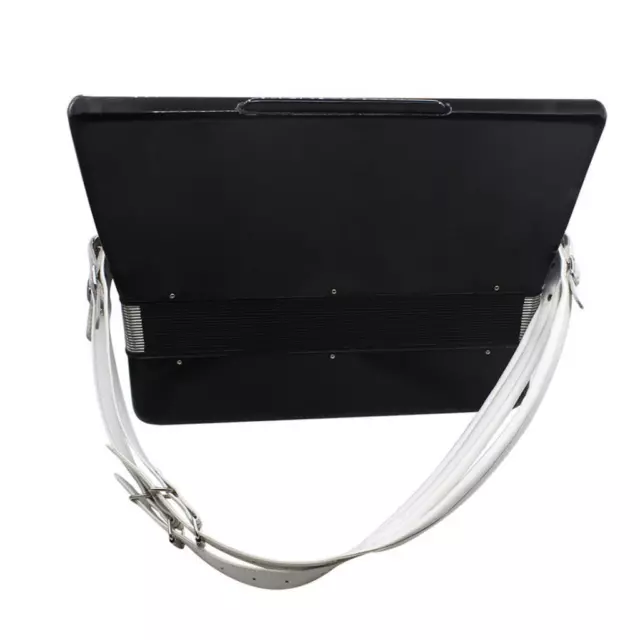 1 Pair Adjustable Leather Shoulder Straps w/ Buckle for Accordion 83-110cm