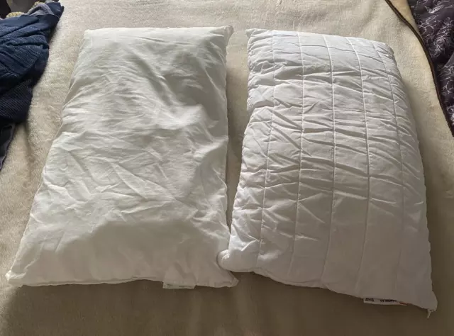 2 X IKEA Standard Size Foam Pillows 1 x BANDBLAD 1 x GOSA VADD 12.00 PicClick UK