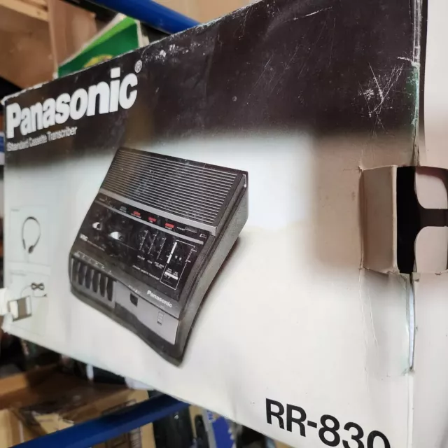 Panasonic RR-830 Desktop Cassette Transcriber / Recorder w/ Original Box.
