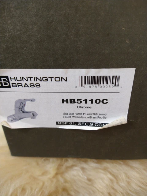 GRIFO DE BAÑO Huntington Latón HB511 OC Centro Set Grifo de Baño, Cromo Nuevo en Caja