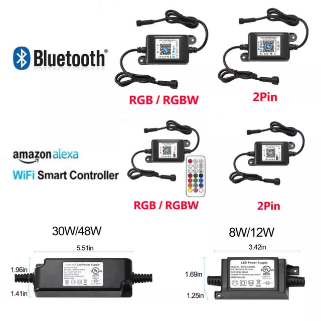 WIFI Bluetooth APP RGB RGBW WW/CW+Trafo Netzteil Transformator Adapter f. FVTLED