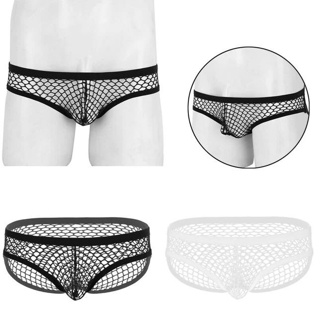 MENS BIKINI Briefs Thongs Bulge Pouch Underwear Stretch