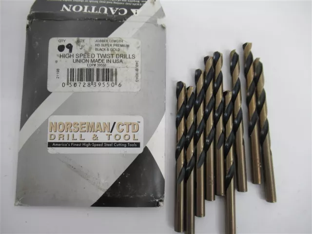 Norseman 39550 , J HSS Jobber Length Drill Bit (PK 9)