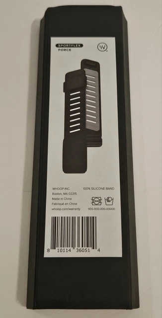 WHOOP 4.0 SPORTFLEX Band FORCE Black Silicone w/Grey NEW in UNOPENED ...