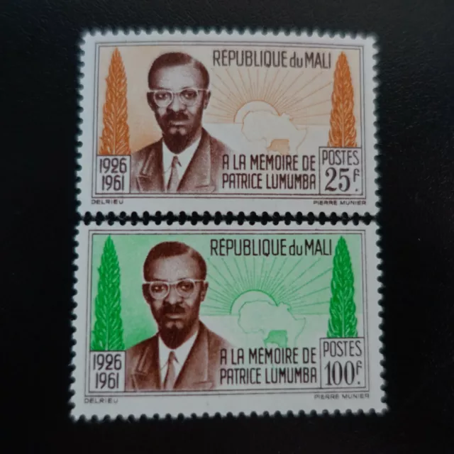 Mali N°33/34 Patrice Lumumba mint Luxury MNH