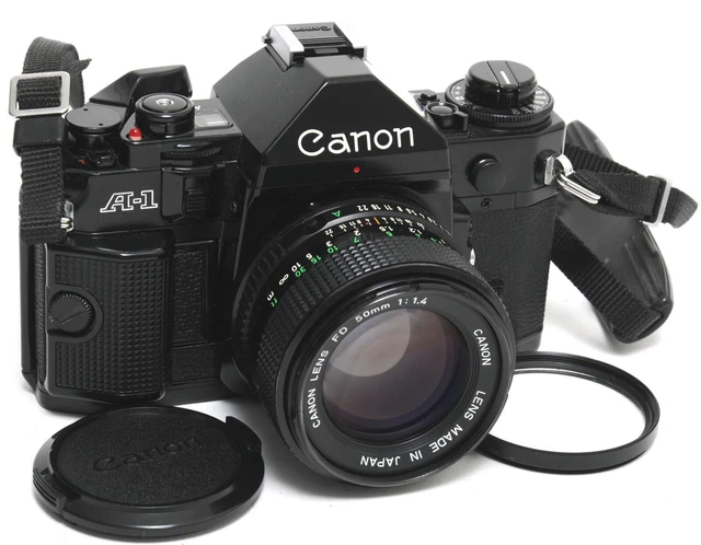 Canon A-1 SLR camera with Canon 1.4/50mm FD lens NOT TESTED