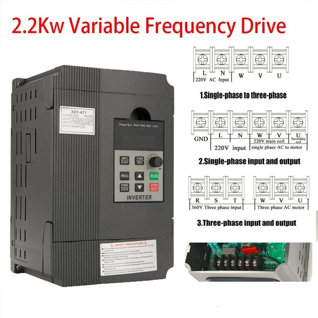 Variabile 3 Fase Uscita AC220V/2.2KW AT1-2200S Built-In Filtro Diretto Corrente