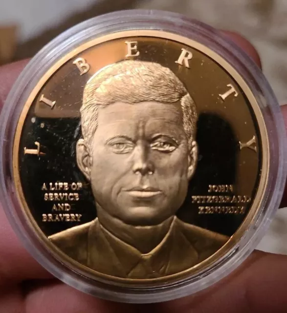 Life Of John F. Kennedy JFK 50th Anniversary 24kt Gold Coin American Mint 1/9999