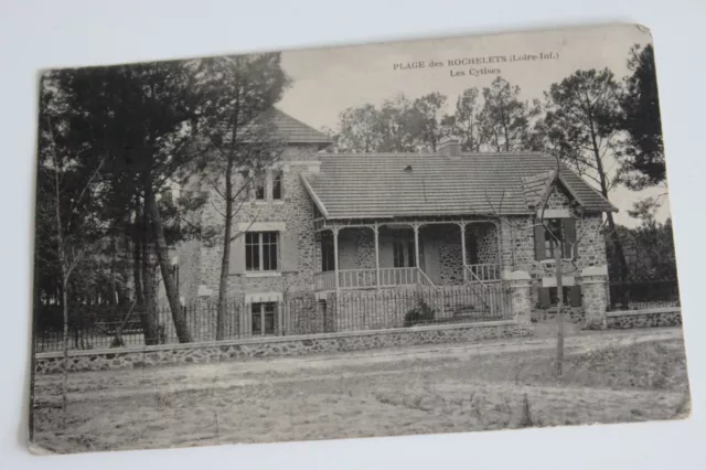 Carte postale ancienne Saint Brévin Plage des Rochelets Chalet Les Cytises CPA