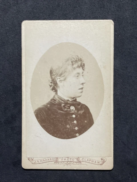CDV Lady Named BOTLEY, By Hazard Clapham Antique Victorian Fashion Photo