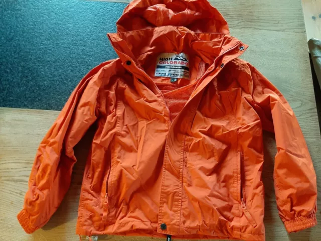 Regenjacke Kinder High Colorado Gr. 152 orange