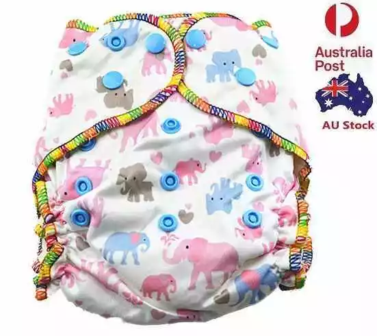 Top Quality Pink Thick Modern Cloth Nappy Waterproof Baby Girl Girly Nappies