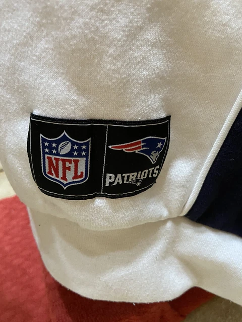Felpa da uomo bianca New England Patriots NFL taglia XL 6