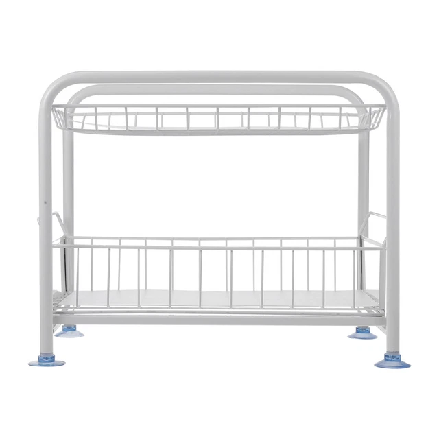 SUPPORTO PORTALAVELLO TELESCOPICO ripiano lavandino multifunzione per cucina (grigio) EUR 10,98
