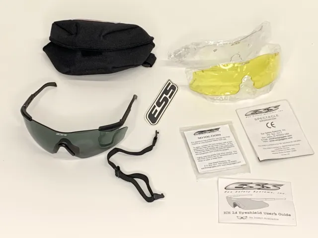 ESS ICE Eyeshield Ballistic Protection Glasses. British Army Surplus.