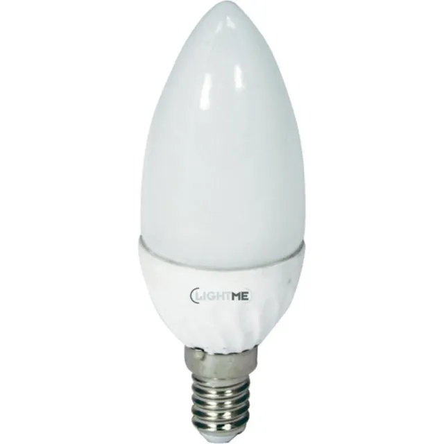 LightMe LED Leuchtmittel Kerze 3W = 25W E14 matt 250lm warmweiß 2700K