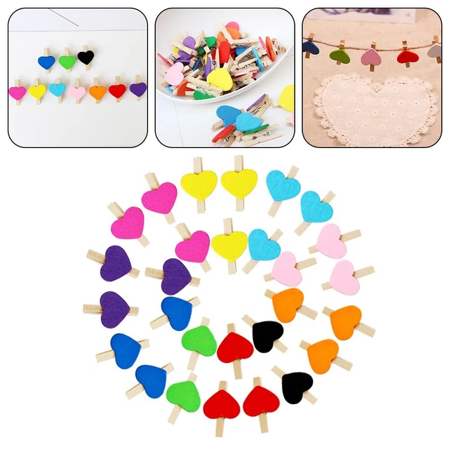 Kreativer Clip Liebe Holzclip Bastelmaterial DIY Home Wedding Decoration