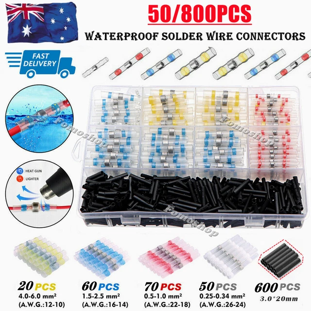 50/800Pcs Original Top Quality Solderstick Solder Wire Connector Kit Waterproof