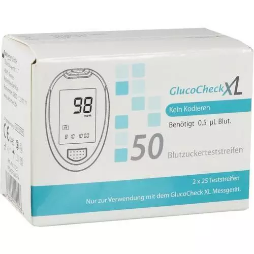 GLUCO CHECK XL Blutzuckerteststreifen 50 St