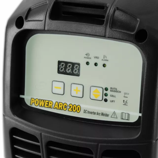 Weldman® Power ARC 200 Poste à souder Inverter soudage MMA 200A ARC - KIT 2