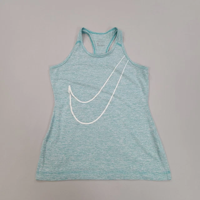 Nike Shirt Girls Large Blue Tank Top Scoop Neck Dri-Fit Running Youth Girls