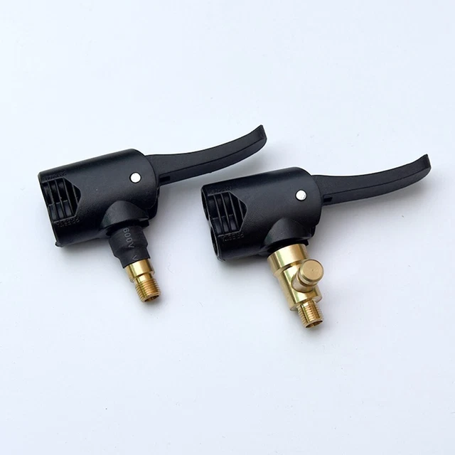Adaptateur De Valve Double Tête Pour Pompe à Vélo – Noir – Compatible Schrader/Presta