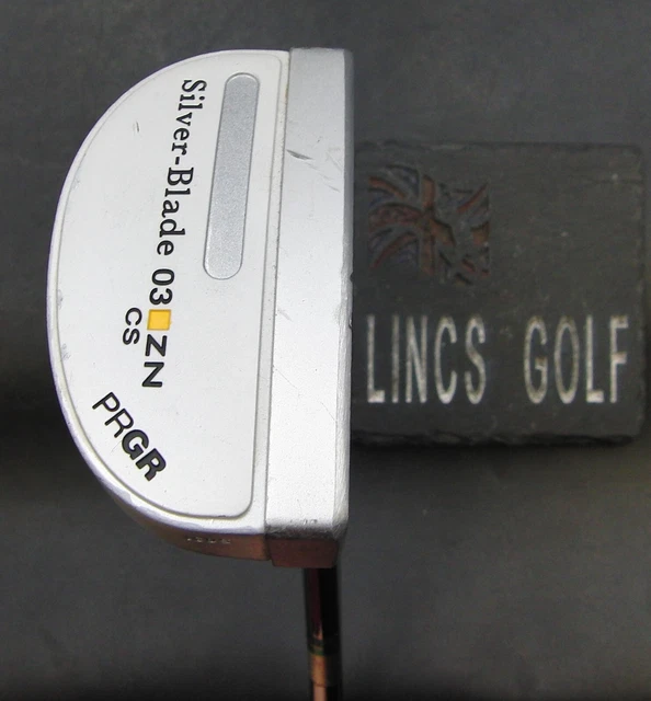 PRGR Silver Blade 03 ZN CS Putter 87cm Playing Length Steel Shaft PRGR Grip