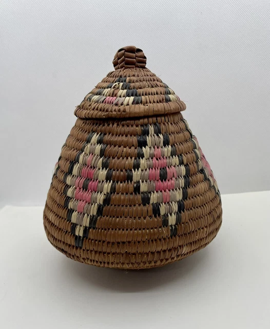 ZULU Hand Woven 6.5”H Basket Ukhamba Beer Basket South Africa