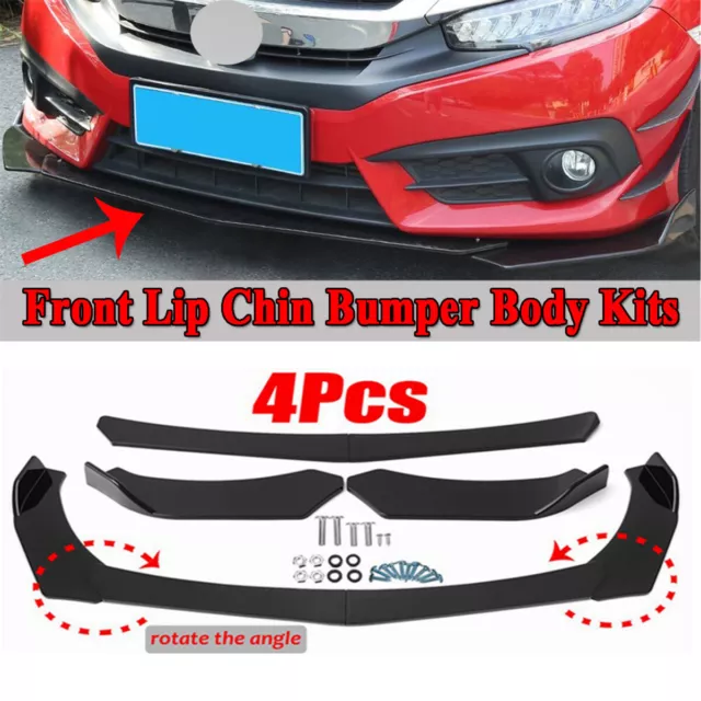 Avant Pare-chocs Lèvre Spoiler Splitter Pour BMW Audi VW Mercedes Ford Universel