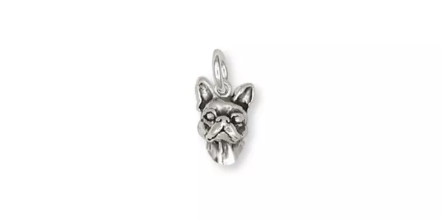 Boston Terrier Charm Jewelry Sterling Silver Handmade Dog Charm DO1H-C