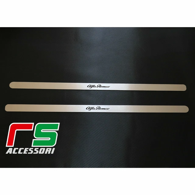 Soglie Porta Batticalcagno In Acciaio Inox Per Kia Rio GT Line, Protettori Anti-Graffio Con Adesivo 3M, 4 Pezzi - 5