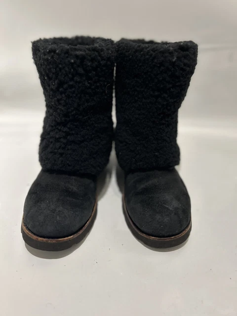 UGG MAYLIN WOMENS Black Pull On Suede Mid Calf Preloved Boots UK 6.5 37.00 PicClick UK