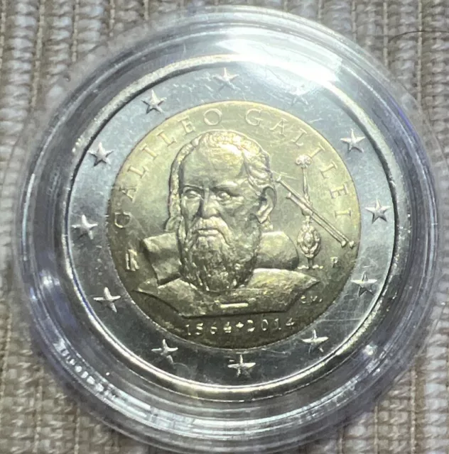 2 Euro Gedenkmünze Italien 2014 Galileo Galilei unz