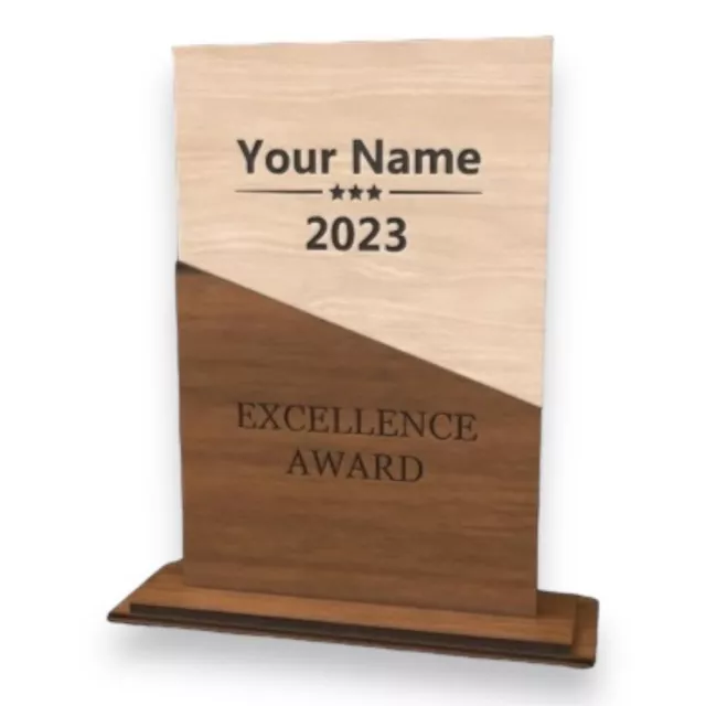 Personalised Glass Award Trophy Award Plaque, Various Trophies and styles