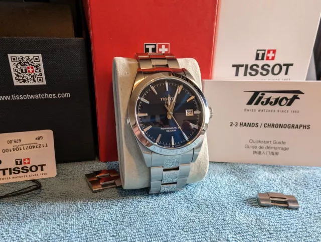 Tissot gentleman powermatic top 80 silicium t1274071104100