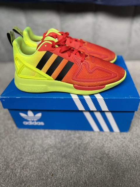 ADIDAS ZX 2K 4D UK 9.5 Solar Yellow Red FV9028 95.00 PicClick UK
