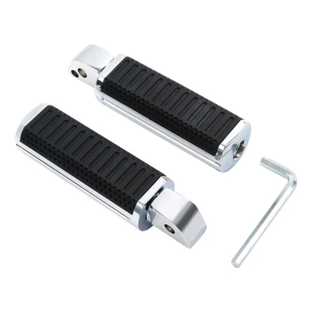 Passenger Foot Pegs Footrest Fit For Harley Softail Slim FLSL 18-22 Chrome+Black