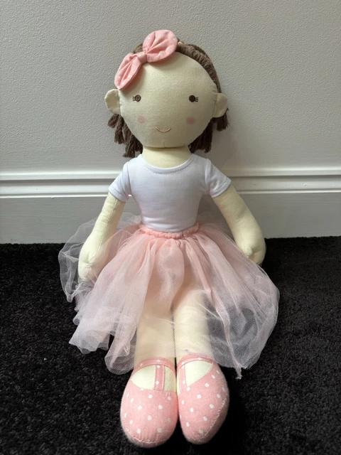 CATH KIDSTON KIDS Ballet Ballerina Rag Doll Ragdoll Soft Toy Strawberry Dress 14.95 PicClick UK