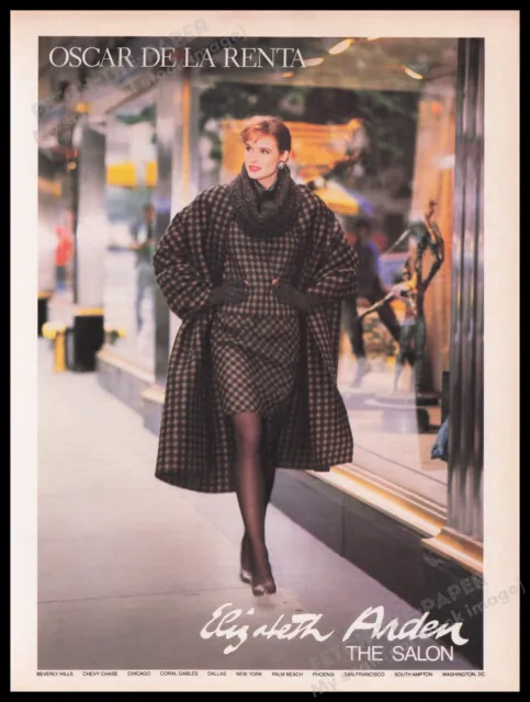 Oscar De La Renta Elizabeth Arden 1980s Print Advertisement Ad 1987 Legs