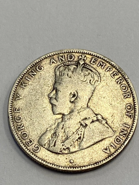 1911 British Honduras 50 Cents Silver Coin Nice Details Low Mntg Only 12k