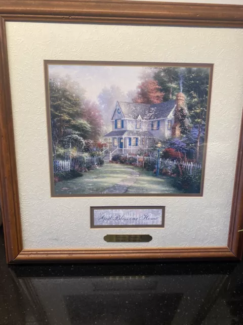 Vintage Framed Thomas Kinkade Victorian Garden II