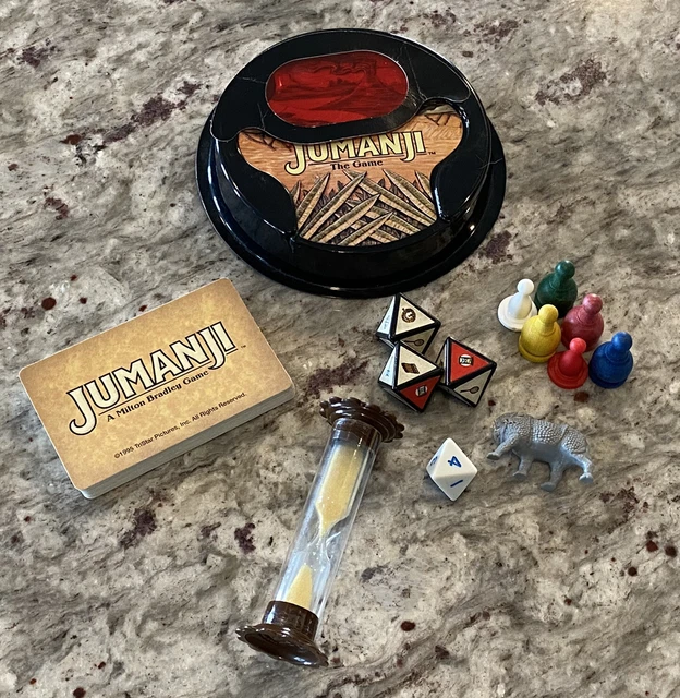 VINTAGE JUMANJI BOARD Game Replacement Pieces Pawns, Dice, Decoder